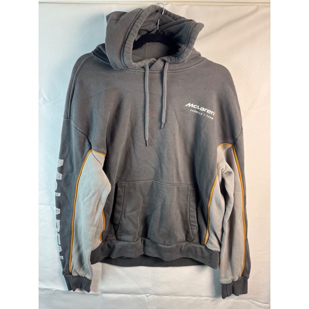 Hollister McLaren Formula 1 Team Hoodie Large Grey Orange Racing F1 Pullover